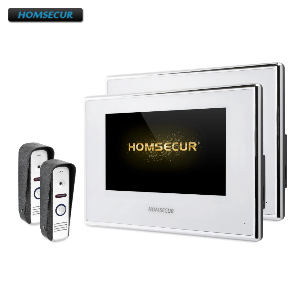 

HOMSECUR 7" Wired AHD Video Door Phone Intercom System with Recording & Snapshot BC021HD-S+BM718HD-W