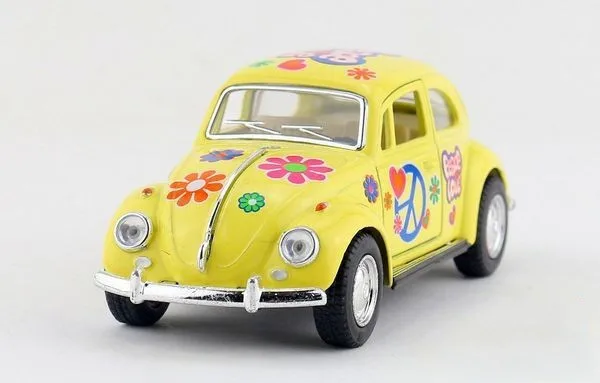 Для детей Kinsmart 1967 Volkswagen Beetle классическая модель автомобиля 1:32 KT5375F 5 дюймов Diecast металлические игрушечный автомобиль из сплава Вытяните назад подарок