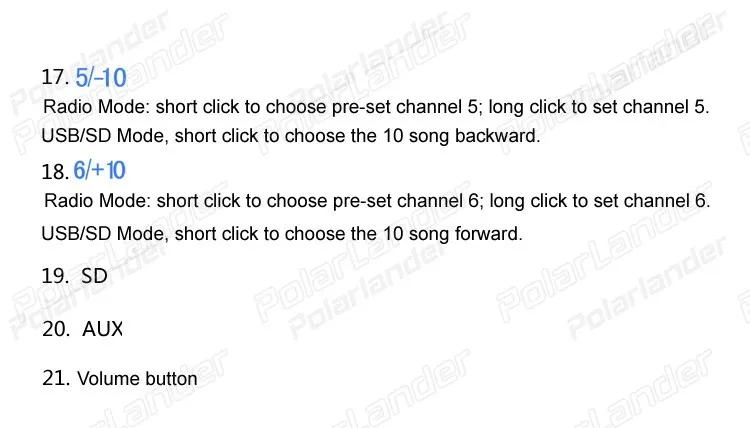 Polarlander автомобильный стерео радио 1din Авторадио Bluetooth FM Aux вход приемник автомобиля радио, sd, usb 12 В в-тире MP3 мультимедийный плеер