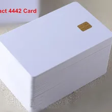 10 шт./партия) ISO7816 контакт SLE 4442 Чип ПВХ Смарт IC карта