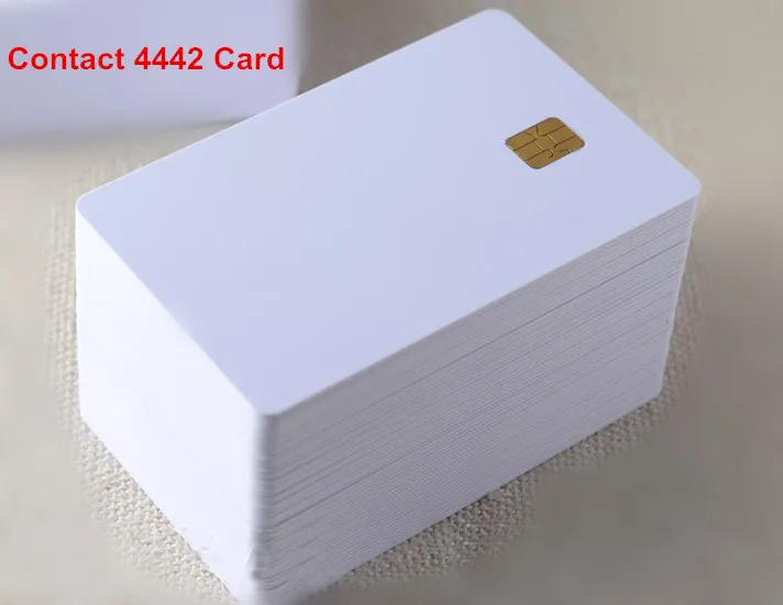 (10 шт./лот) ISO7816 контактный чип SLE 4442 ПВХ смарт карта IC|smart ic card|ic cardsle |