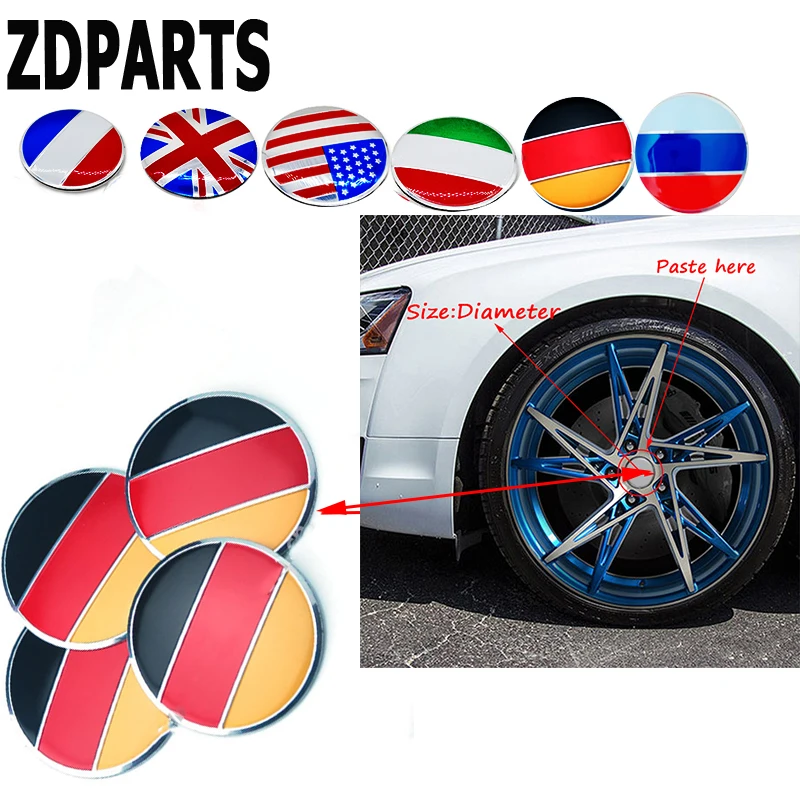 ZDPARTS 56 мм Стайлинг автомобиля флаг Центр колеса крышка ступицы наклейка для Suzuki