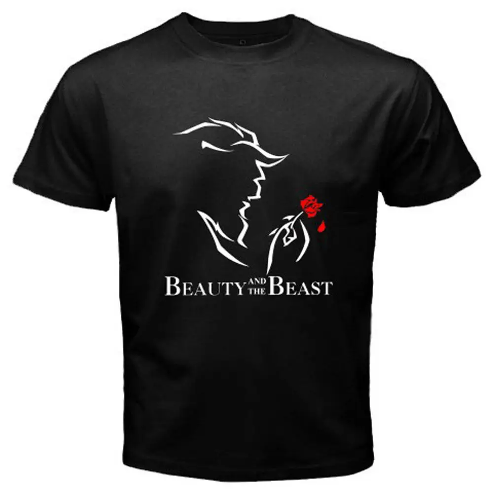 New Beauty and The Beast Broadway Show Musical Men's Black T shirt Size
