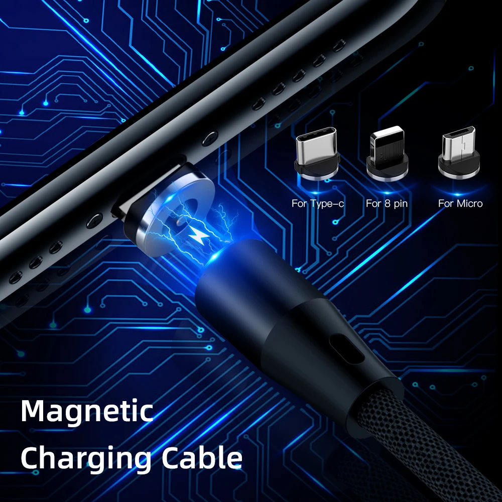 Магнитный usb кабель Uverbon Type C для быстрой зарядки магнитное зарядное устройство