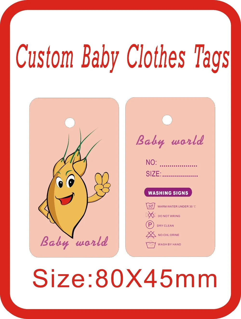 Easy Custom Tags ,baby Clothes Tags , 500pcs 300gsm Paper Children Clothes Tags , Hang Tags,b1