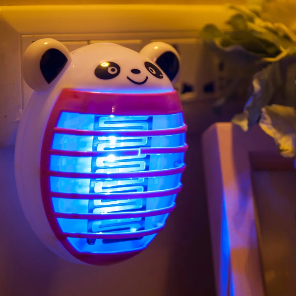 

Cute Panda EU/US Mini Mosquito Repellent Lamp Electric Socket LED Insect Mosquito Repeller killing Fly Bug Insect Night Light