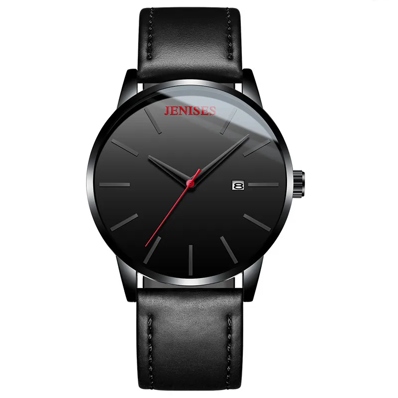 

High Quality Relogio Masculino Fashion Military Sport Wristwatch Business Men Watch Leather Quartz Men's Watch Calendar Watch