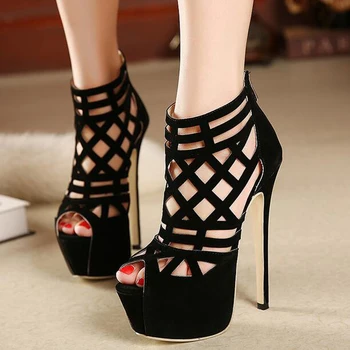 

ladies Sandals 2020 cross strap sandals Summer boots Women's High Heel Shoes High Thin Strap Heels Women office pumps YMA101-1