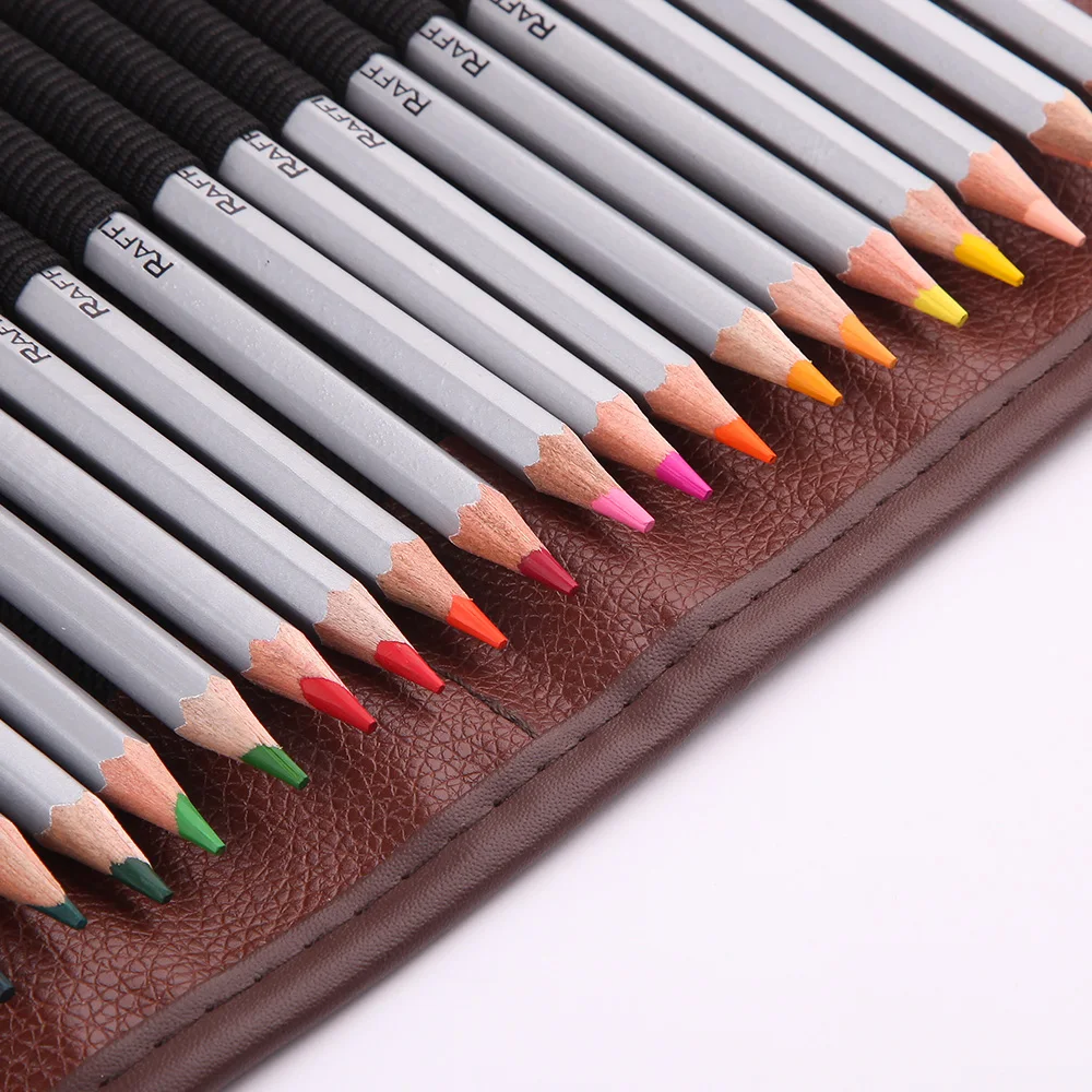Billige Marco Raffine Farbe Bleistift Zeichnung Kunst Liefert mit Roll UP Waschbar Leinwand Bleistift Tasche 48 72 Farbige Bleistifte Set