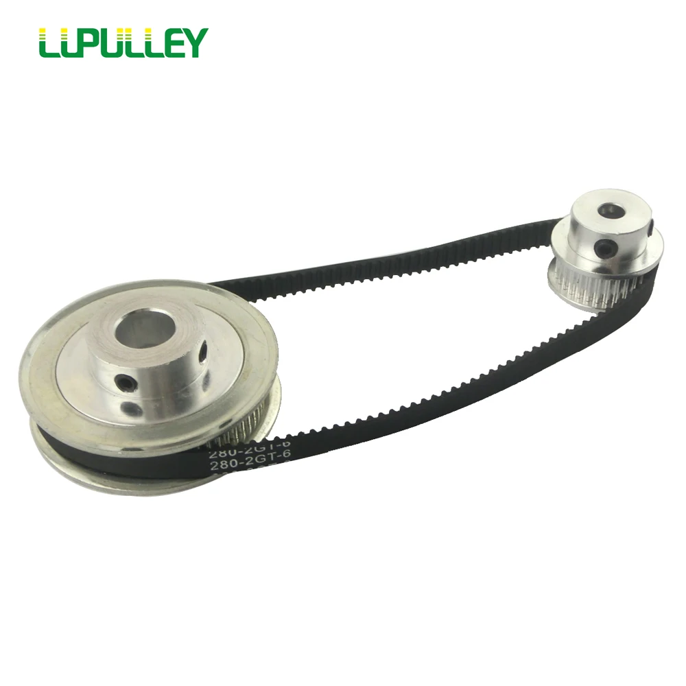 LUPULLEY GT2 зубчатый шкив набор ремней 2GT 16 T: 60T 20 T: 60T 30 T: 60T 40 T: 60T редукционный синхронный ременный шкив Комплект 200/280 мм для ЧПУ