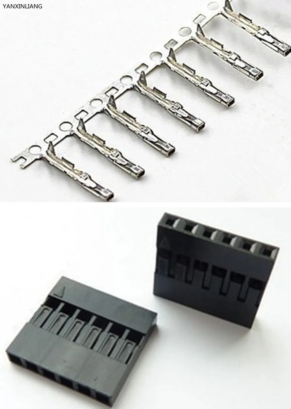 

50Sets Pitch 2.54mm 1x6 Pin Single Row Dupont Jumper Wire Cable Female Pin Connector And Housing Male Terminal