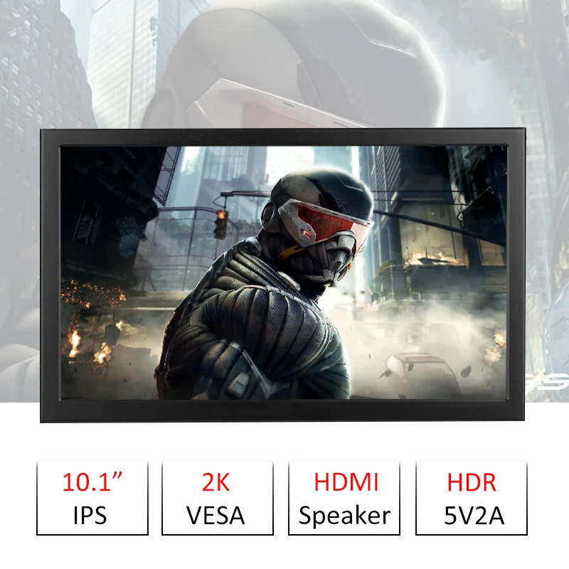 Блок питания 10 дюймов 2K 2560*1600 HDMI USB 5 В портативный IPS монитор для Ps4 Pro