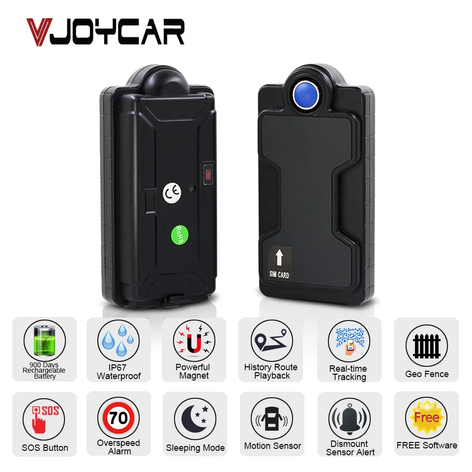 Magnet Waterproof Portable GPS Tracker Car Accessories Motorcycle GSM Locator Vehicle Sensor Real T