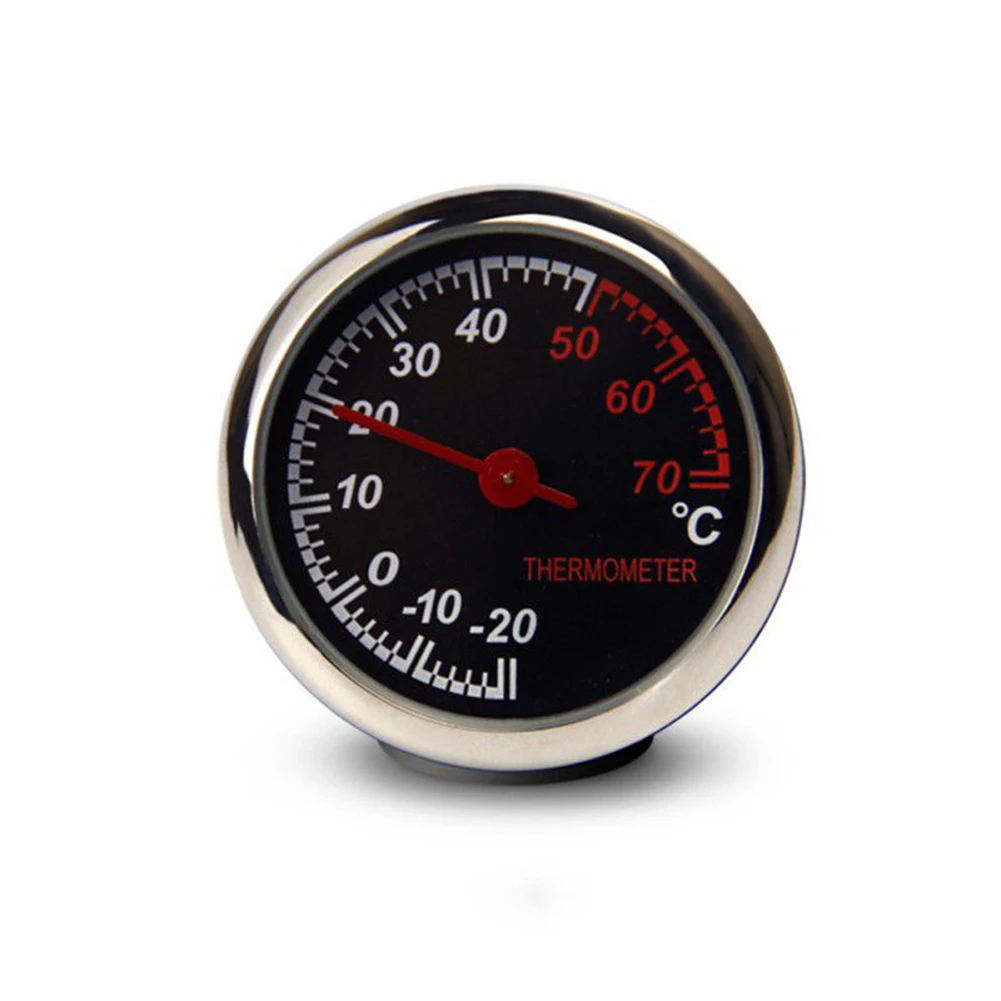 

AYHF-Mini Car Automobile Digital Clock Auto Watch Automotive Decoration Ornament In Car Accessories:Thermometer