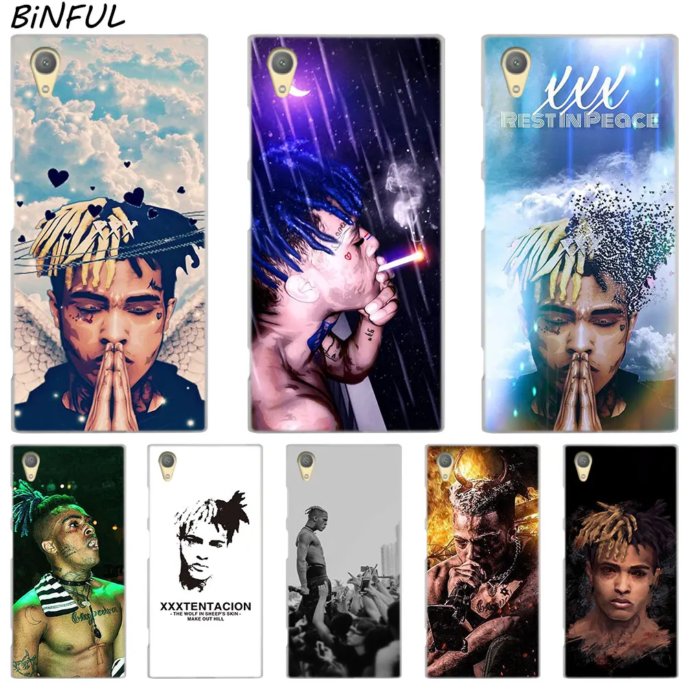 Прозрачный чехол Rap Singer XXXTentacion для Sony Xperia Z3 Z5 Premium M4 Aqua M5 X XA XA1 C4 C5 E4 E5 XZ XZ2 Compact