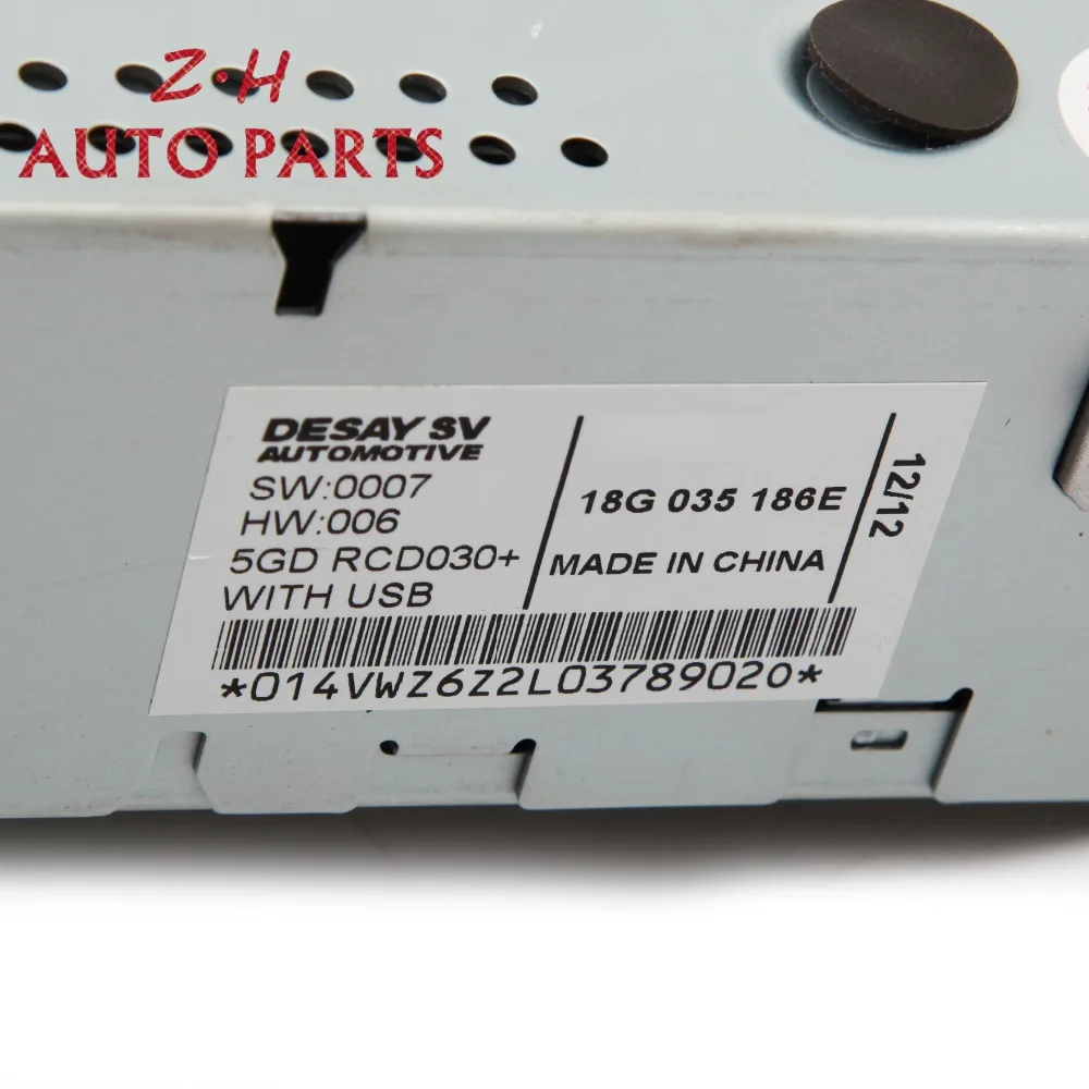 NEW RCD030+ MP3 Player Car Radio USB AUX CD Input 5KD 035 181 For VW Jetta Golf MK5 MK6 Passat Tiguan Eos RCD 030+18G035186G