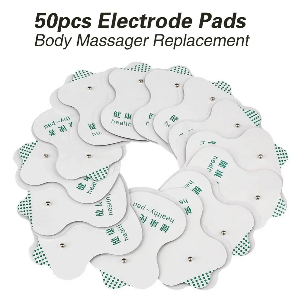 Comercio al por mayor 50 unids Almohadillas de Electrodos Para la Acupuntura Decenas Digital Terapia Massager Del Cuerpo Cuidado de La Salud