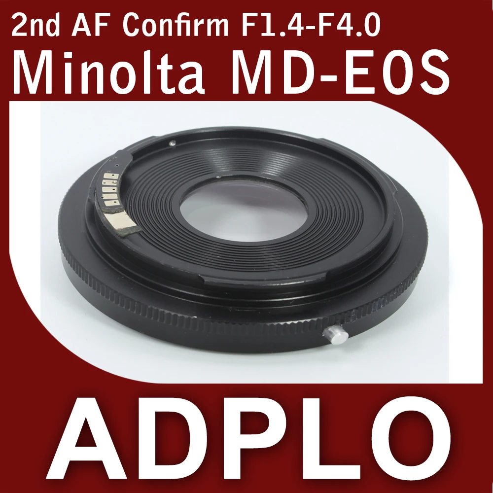 

ADPLO 2nd Adjustable Optical AF Confirm Adapter Suit For Minolta MD Lens to Canon EOS 5Dll 60D 60Da 500D 550D 600D 50D 40DCamera