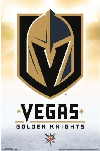 

VEGAS GOLDEN KNIGHTS - LOGO SILK POSTER Decorative Wall paint 24x36inch