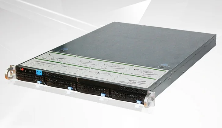 Супер огромный стеллаж для хранения 4 отсека 1u с возможностью горячей замены NVR Серверный корпус NAS заказной сервер barebone X16504