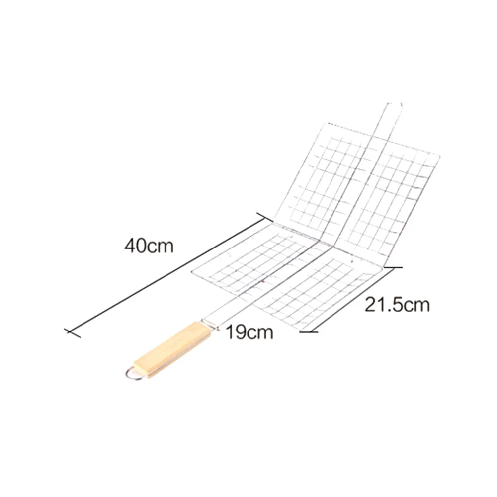 Горячая барбекю корзина для гриля проволочная сетка из нержавеющей стали Наружная ручка для приготовления пищи проволочная сетка для наружного приготовления пищи Прямая Ac