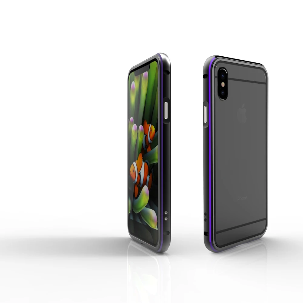 Для iphone x Case Алюминий рамка из металлического сплава тонкий компьютер жесткий чехол для iphone x задняя крышка для iphone x Бампер протектор