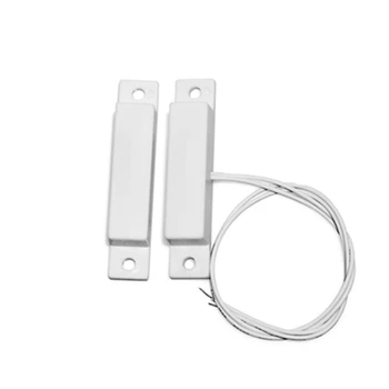 10 Pair Wired Door Window Sensor Magnetic Contact Sensor Normal Closed Wired PSTN GSM WIFI Wireless Alarm System Home Security 1