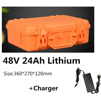

48V 24Ah 25Ah 20Ah Lithium li ion battery pack and waterproof ABS case for lawn mower electric scooter backup power supply truck