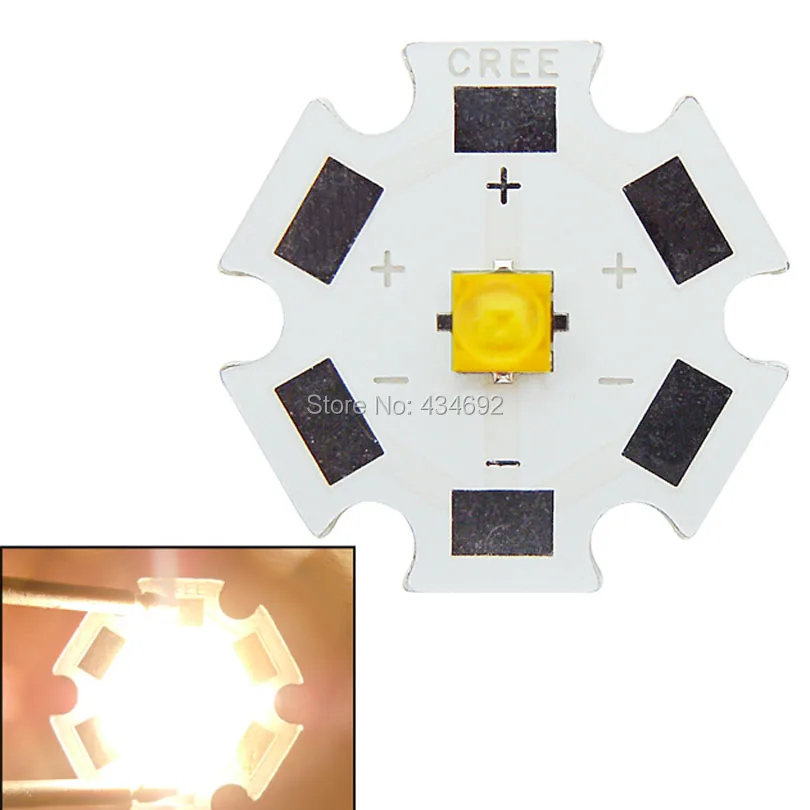 Kiwilighting Cree XT E XTE 5W LED теплый белый 3000 3200K холодный 6000 6500K Королевский синий 450 455nm