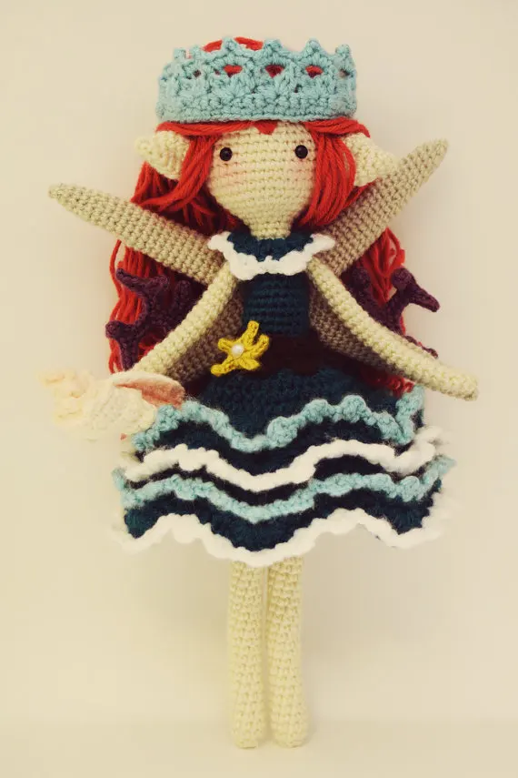 

Amigurumi Crochet Doll pretty girl- xingxing Rattle toy
