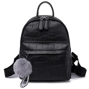

Women's Backpack Fashion School Bags For Teenagers Girls Women Backpacks Soft High Quality PU Leather bag for women 2018