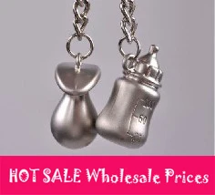 

XUBCHC 10 Pair Free Shipping Zinc Alloy lovers' keychain couple Pura kiki key ring flagon key holder/ key chain for lovers