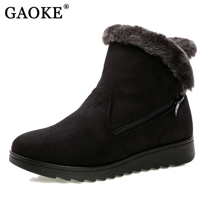 GAOKE Women Winter Shoes Women S Ankle Boots The New 3 Color Fashion Casual Fashion Flat