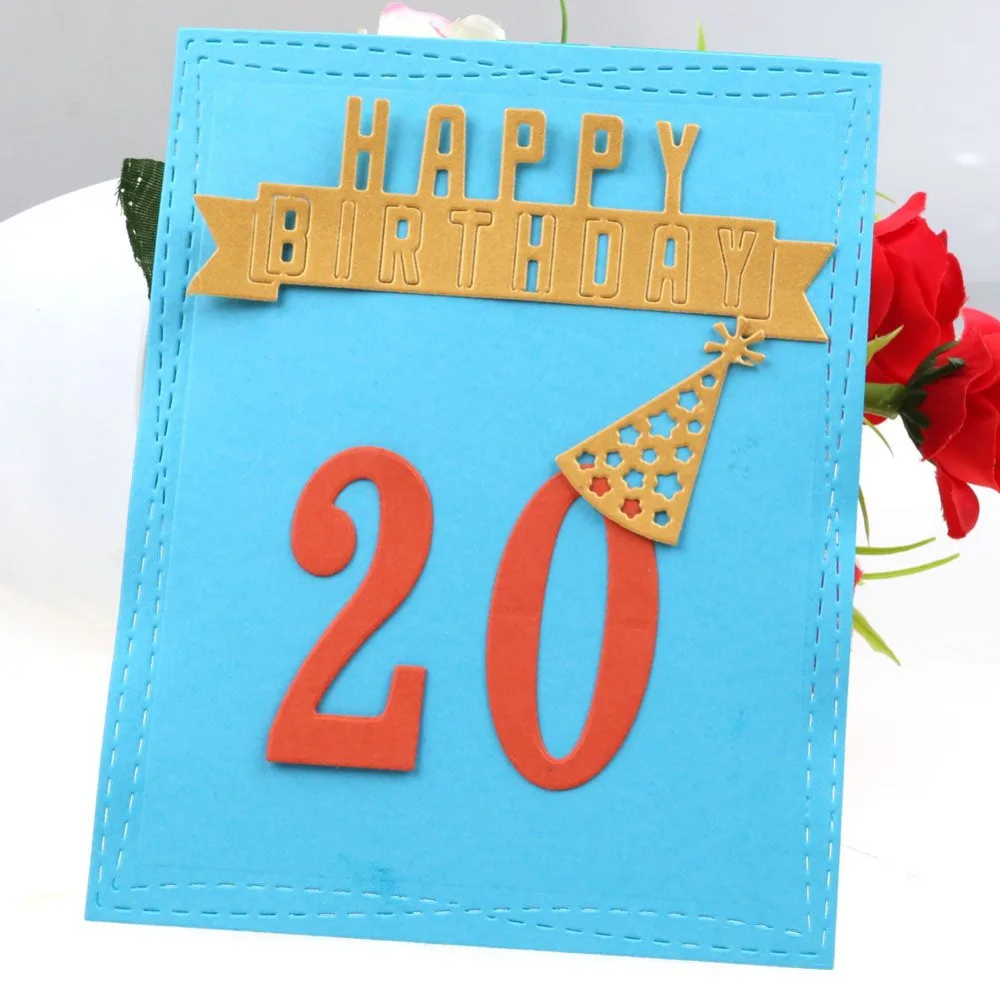 5CM Large Big Numbers Metal Cutting Dies Stencils for DIY Scrapbooking Cards Crafts DIY 2017 New