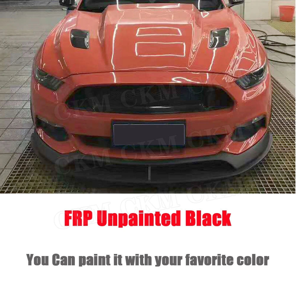 Передний спойлер для подбородка губ из углеродного волокна Ford Mustang Coupe 2015 2016 2017