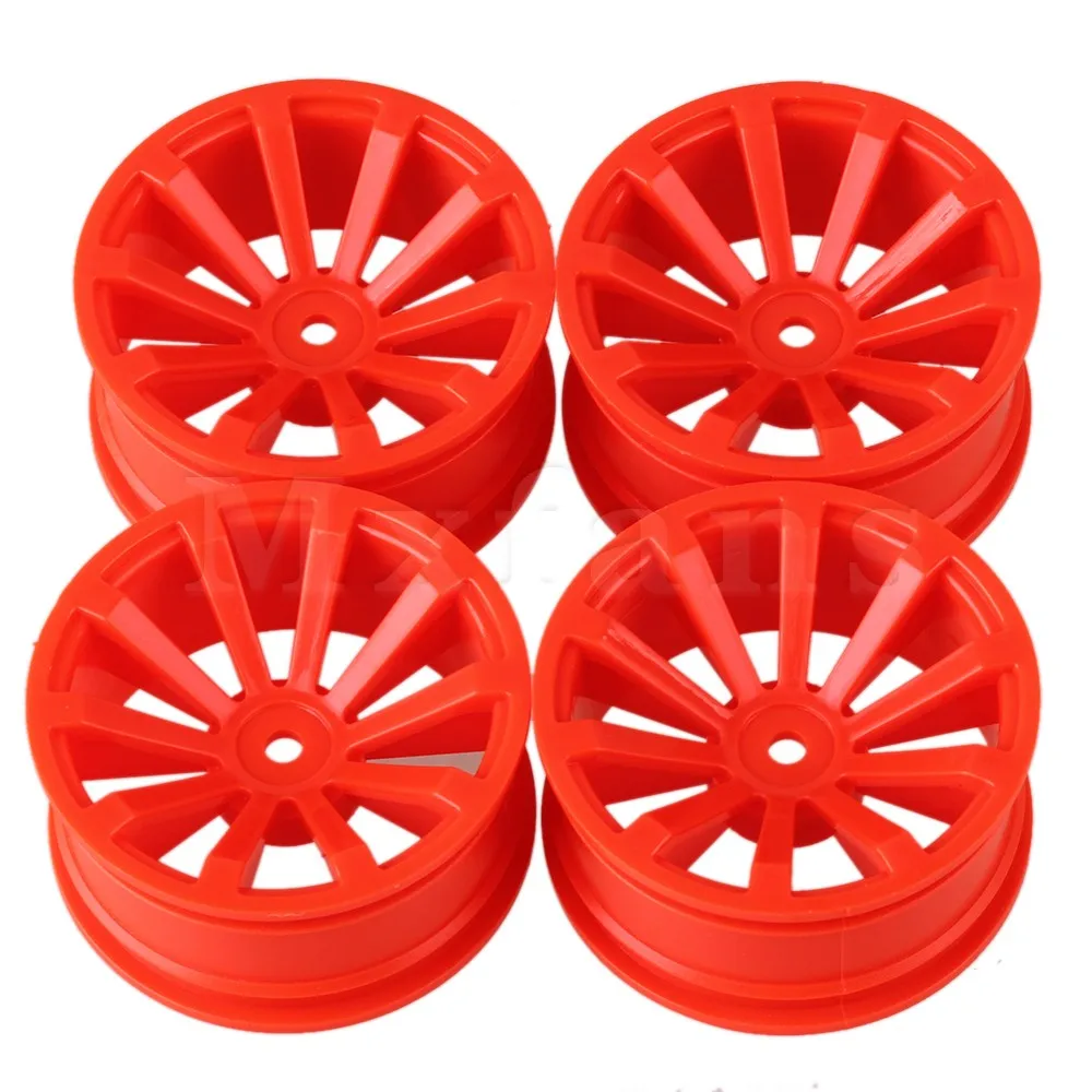 Mxfans 52 mm Red Plastic 10 Spoke Wheel Rim for RC110 On Road Racing