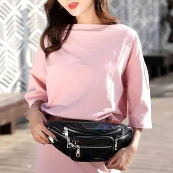 

Waist Packs for Women Pu Leather High Quality New Spring Travel Chest Bag Female Belt Bag Waist Casual Fanny Pack Black
