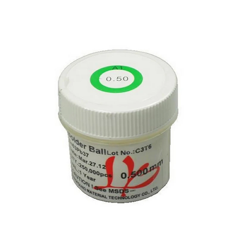 Free shipping! PMTC leaded solder balls 250k 0.5 mm for bga rework reballing