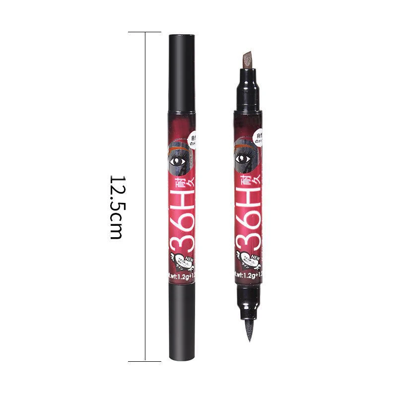 

2 in 1 Waterproof Eyebrow Eyeliner Liquid Eyebrow Pen Pencil Makeup Cosmetic Tools HS11