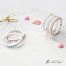 0.5*7 cm Fresh Bowknot Candy Romantic Slim Washi Tape Adhesive Tape DIY Scrapbooking Sticker Label Craft Masking Tape