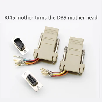 

1pc Hot sale Female DB9 to RJ45 Adapter Connector rs232 modular cab-9as-fdte to RJ45 DB9 for Computer