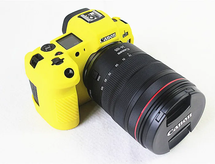Силиконовый резиновый чехол для камеры, защитный чехол для камеры Canon EOS R M100 M6 M10 M50 - Цвет: EOS R yellow