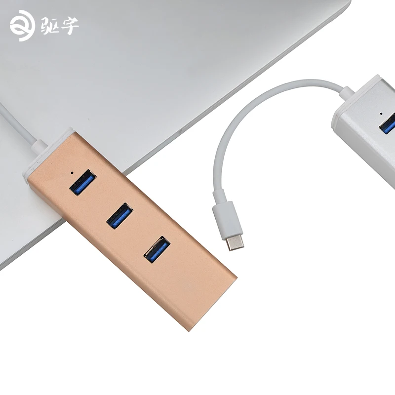 USB3.1 Тип C c концентратора 3 Порты с Fast Ethernet 10/100/1000 Мбит/с Gibabit сети карты LAN +