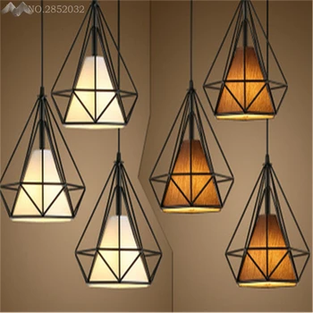 

JW Nordic Pendant Lights for Home Lighting Modern Hanging Lamp Bedroom Kitchen Light Industrial Iron Pendant Light Fixtures