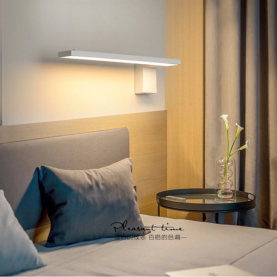 Светодиодный настенный светильник в скандинавском стиле, настенный светильник s, креативный прикроватный светильник для спальни, 12 Вт, бра для гостиной, простой современный светильник, акриловый светильник