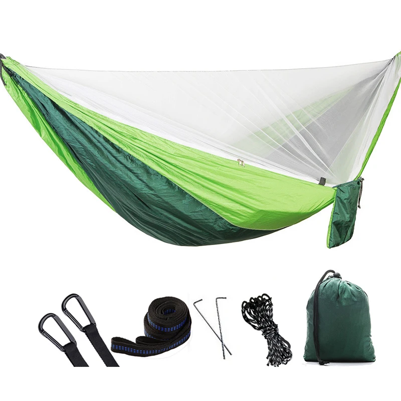 

Outdoor Single Double Mosquito Net Hammock Portable Furniture Garden Swing Chair Camping Hunting Hammock Dormitory Soft Bed