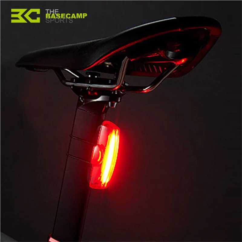 USB LED Bike Rear Kit Tail Light Rechargeable Bicycle Helmet Sport Red Lamp Set