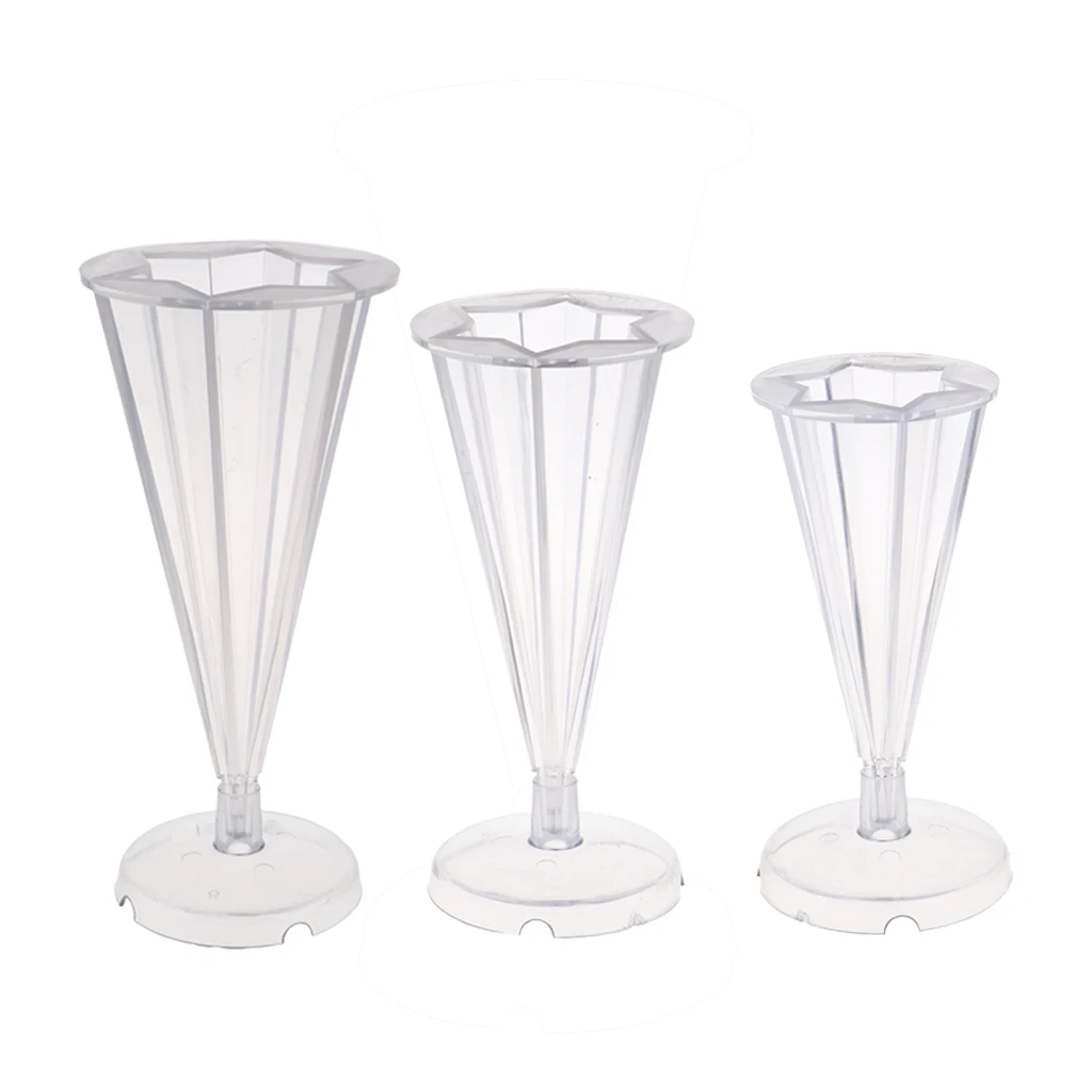 DIY Resin Molds Jewelry Making Mould Tool Ornament Cone Plastic Candles Mold for Polymer Clay,Crafting,Epoxy Resin, Dried Flower