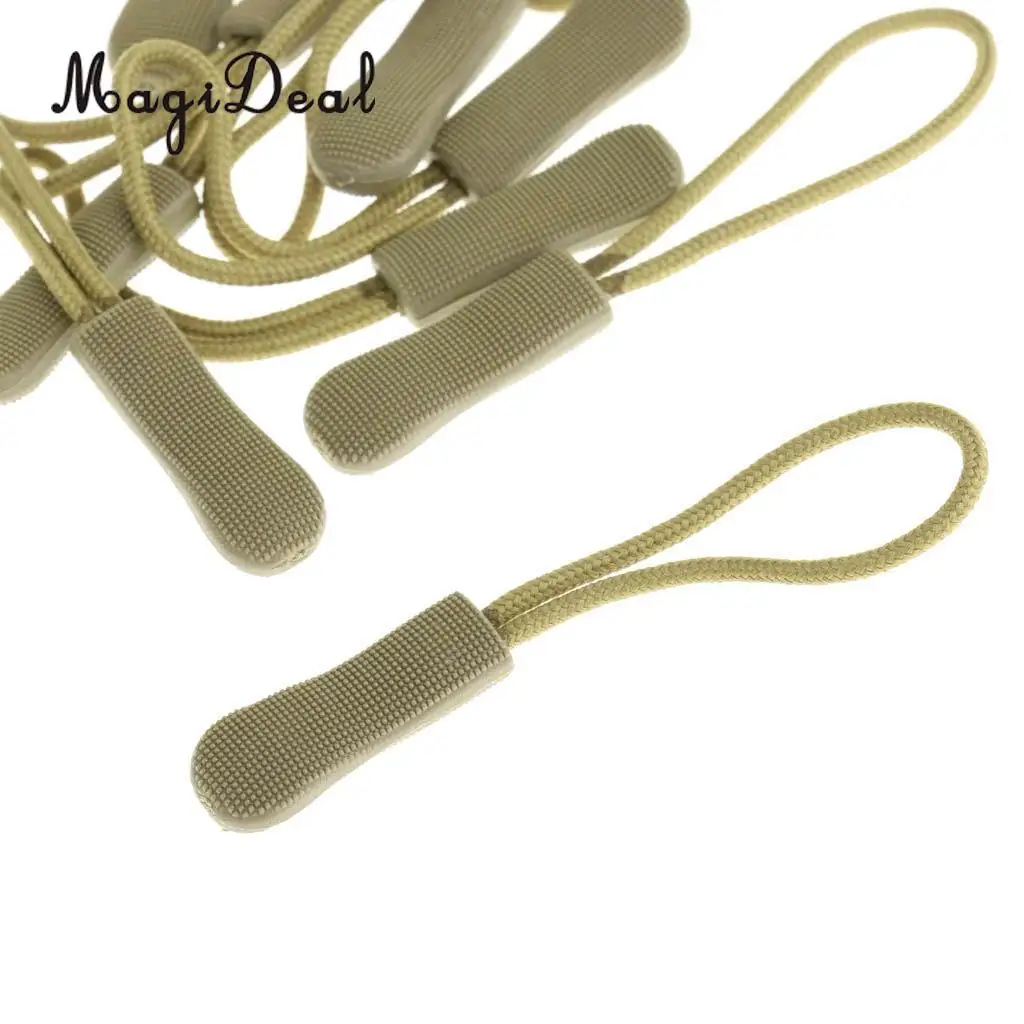 Jfory 20Pcs Non-slip Zipper Pulls Cord Rope Ends Lock Zip Clip Buckle for Backpacks, Jackets, Luggage, Purses and Handbags