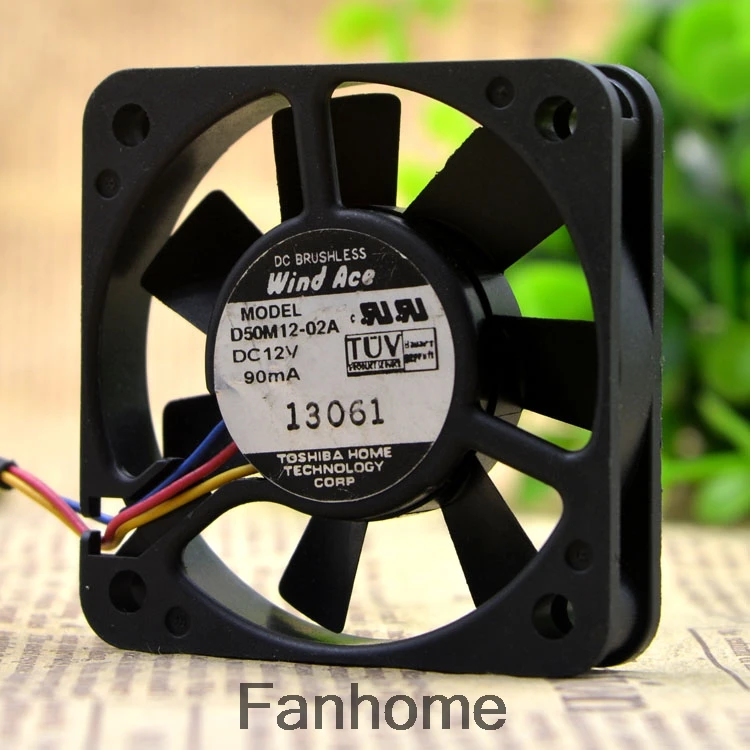 Для WIND ACE D50M12-02A 5 см 5010 дюймов 12 в а трехпроводный двухшариковый охлаждающий